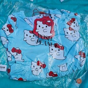 Posh Peanut x Hello Kitty 2T Ghost Ruffled Twirl Dress